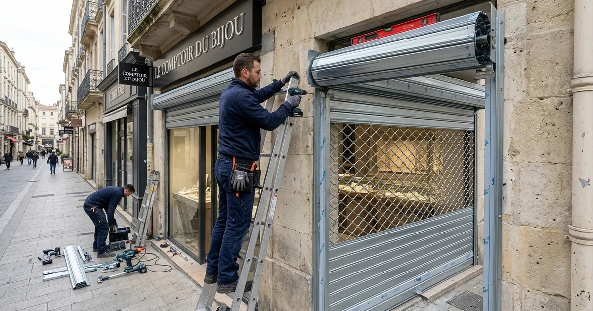 Rideau Métallique Transparent Vitré Montpellier Commerce